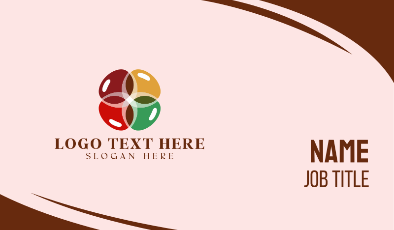 Artistic Colorful Color Business Card