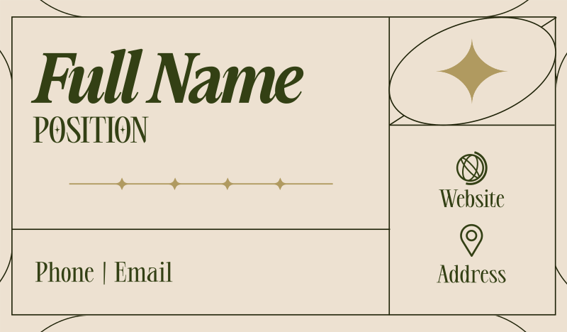 Generic Minimal Line Business Card