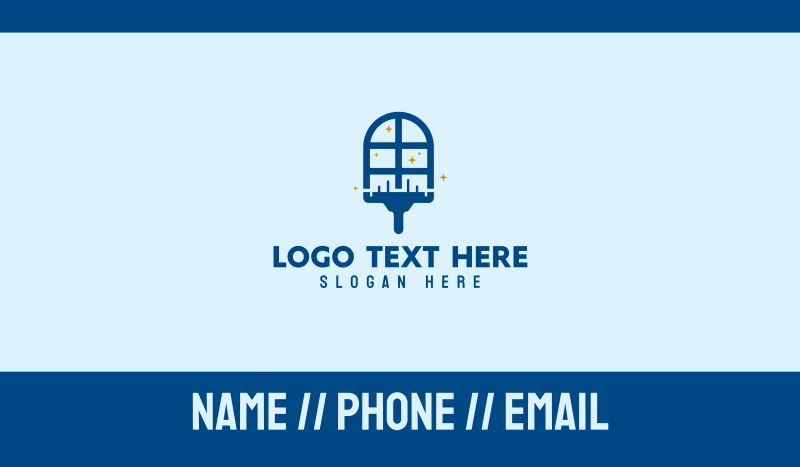 Clean Window Squeegee Business Card